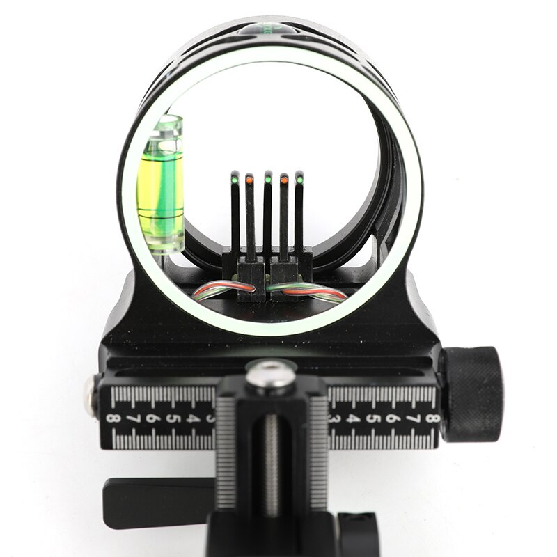 5-pin composite bow sight short black long pole outdoor sports hunting bow training accessories